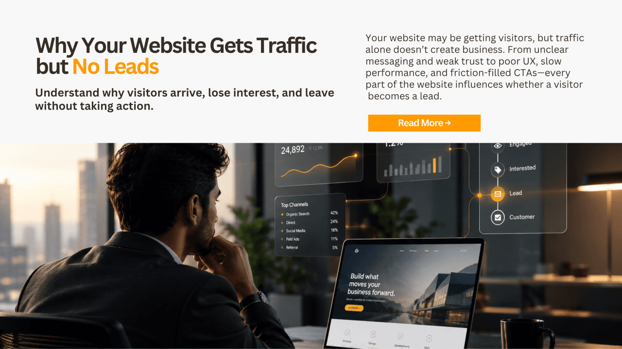 Why Your Website Gets Traffic but No Leads